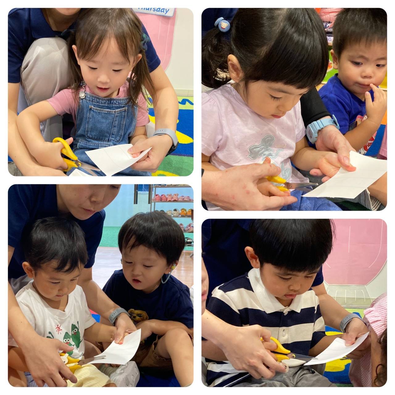 Practicing Fine Motor Skills With Scissors! ☆ Preschool