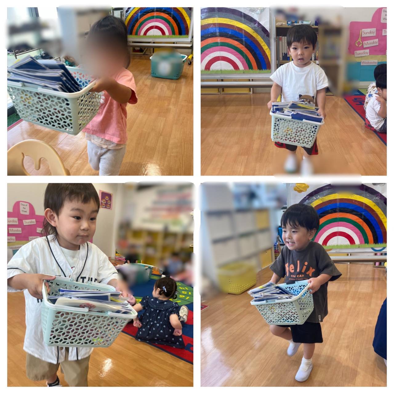 Doing our job for Preschool!(クラスの仕事は私たちにお任せあれ！) ☆Preschool(2歳児クラス)