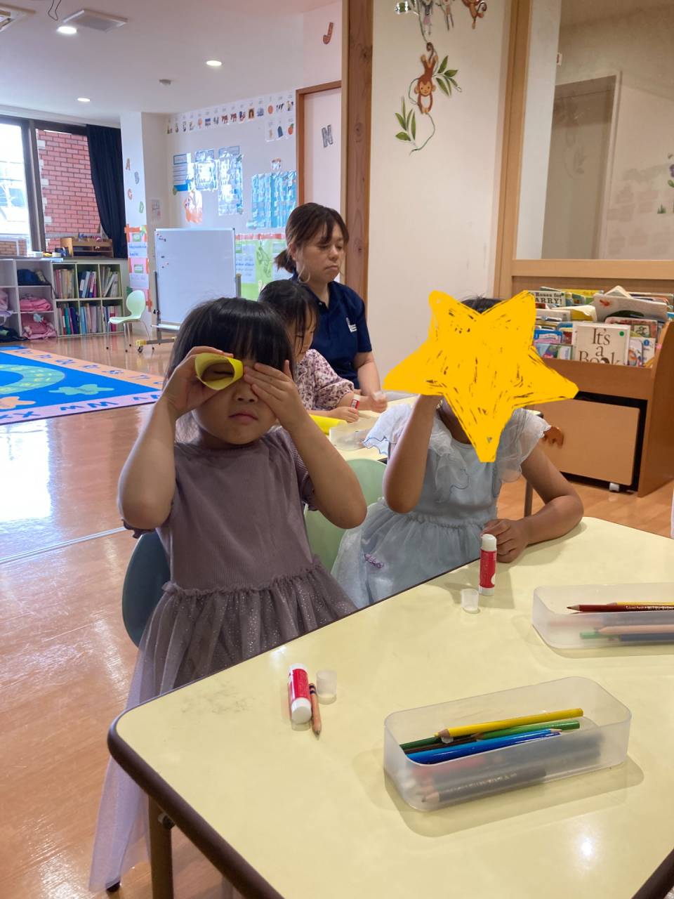 Getting ready for Star Festival! (七夕に向けて！) ☆ Kindy 3 (年長クラス)