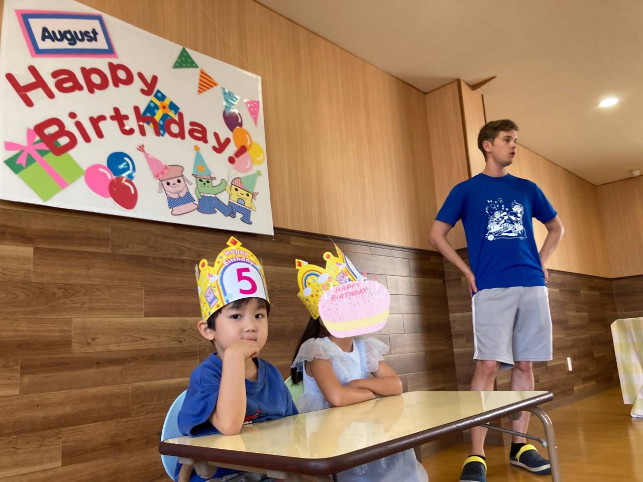 August Birthday Party! (お誕生日会)☆Kindyクラス(年少・年中・年長クラス)