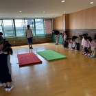 Our First Indoor Exercise of the Year!(今年度初めての課内の体育レッスン!!)☆Kindy3（年長クラス）