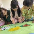 Painting Together ☆ Kindy 3